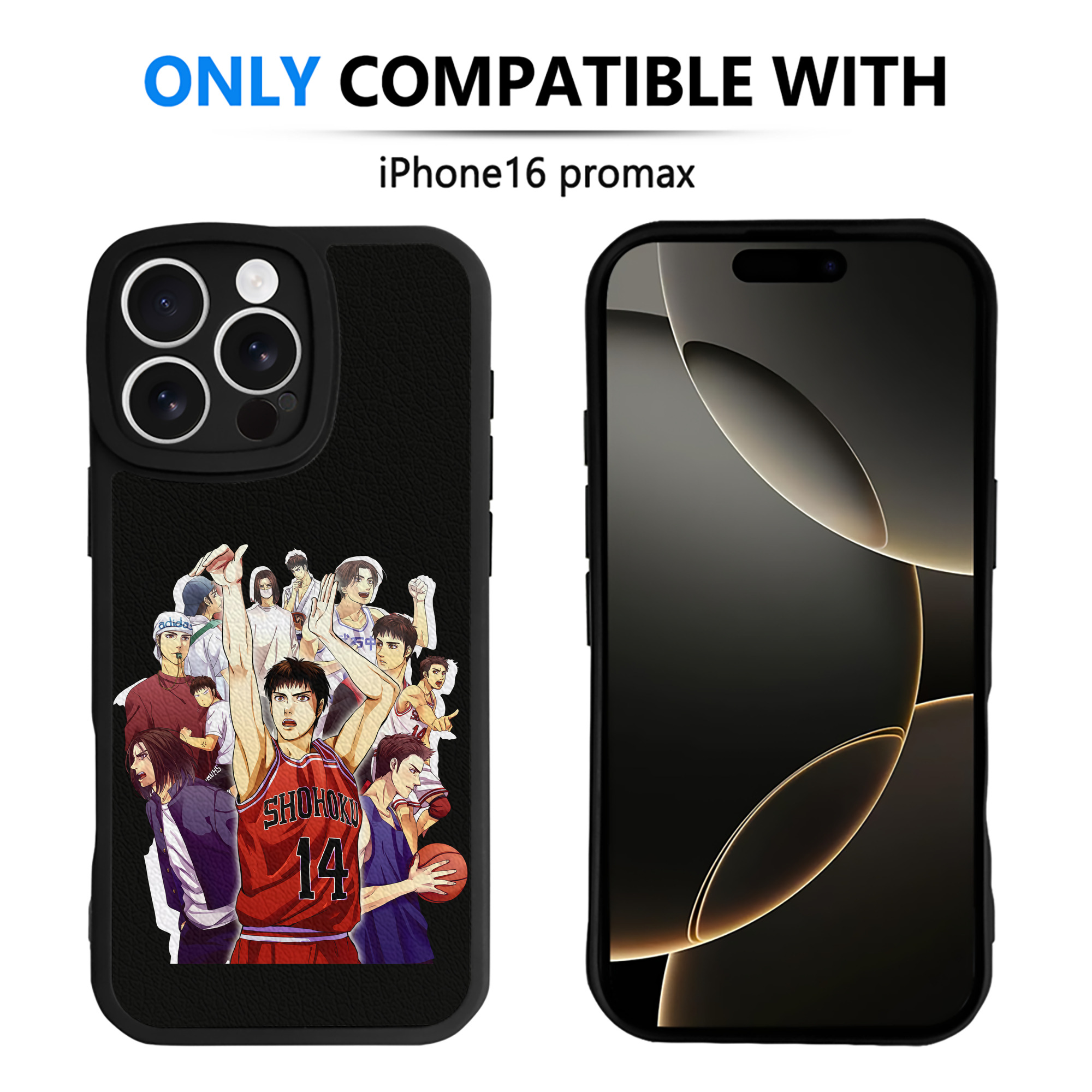 （画像用） SLAM DUNK／スラムダンク 【iPhone 16シリーズ対応】シリコンスマホケース（レザー調） 材質：シリコン